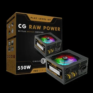 Circle CG Raw Power 650W RGB Pro 80 Plus Bronze SMPS (Black)