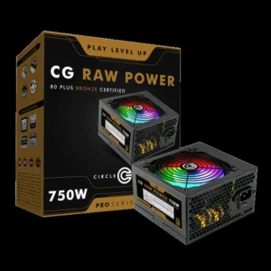 Circle CG Raw Power 750W RGB Pro 80 Plus Bronze SMPS (Black)