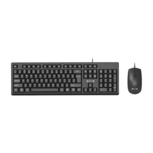 AULA AC101 Wired Membrane Keyboard and Mouse Combo (Black)