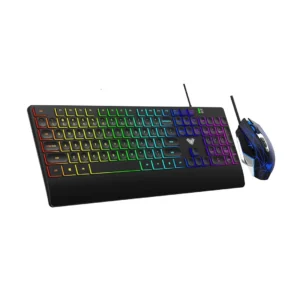 AULA T201 Full Size Membrane Wired Gaming Keyboard and Mouse Combo (Black)