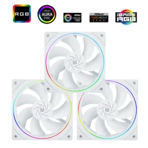 Thermalright TL-S12RW X3 120mm ARGB Cabinet Fan 3 Pack White