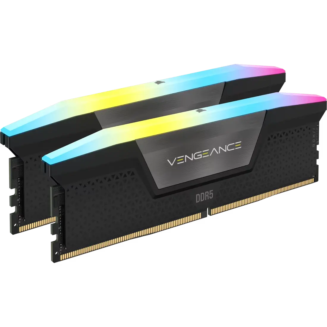 Corsair Vengeance DDR5 RAM kit with RGB lighting, two sticks
