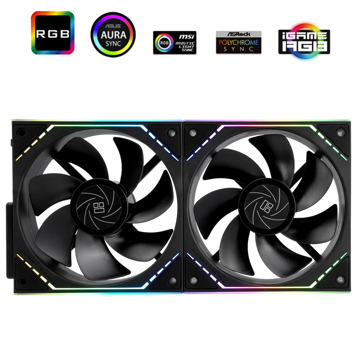 Thermalright TL-M12QR X2 120mm ARGB Cabinet Fan 2 Pack Black