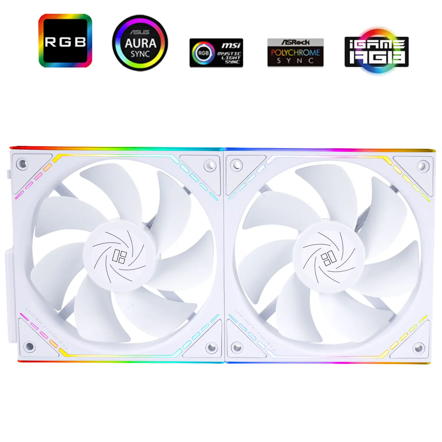 Thermalright TL-M12QRW X2 120mm ARGB Cabinet Fan 2 Pack White