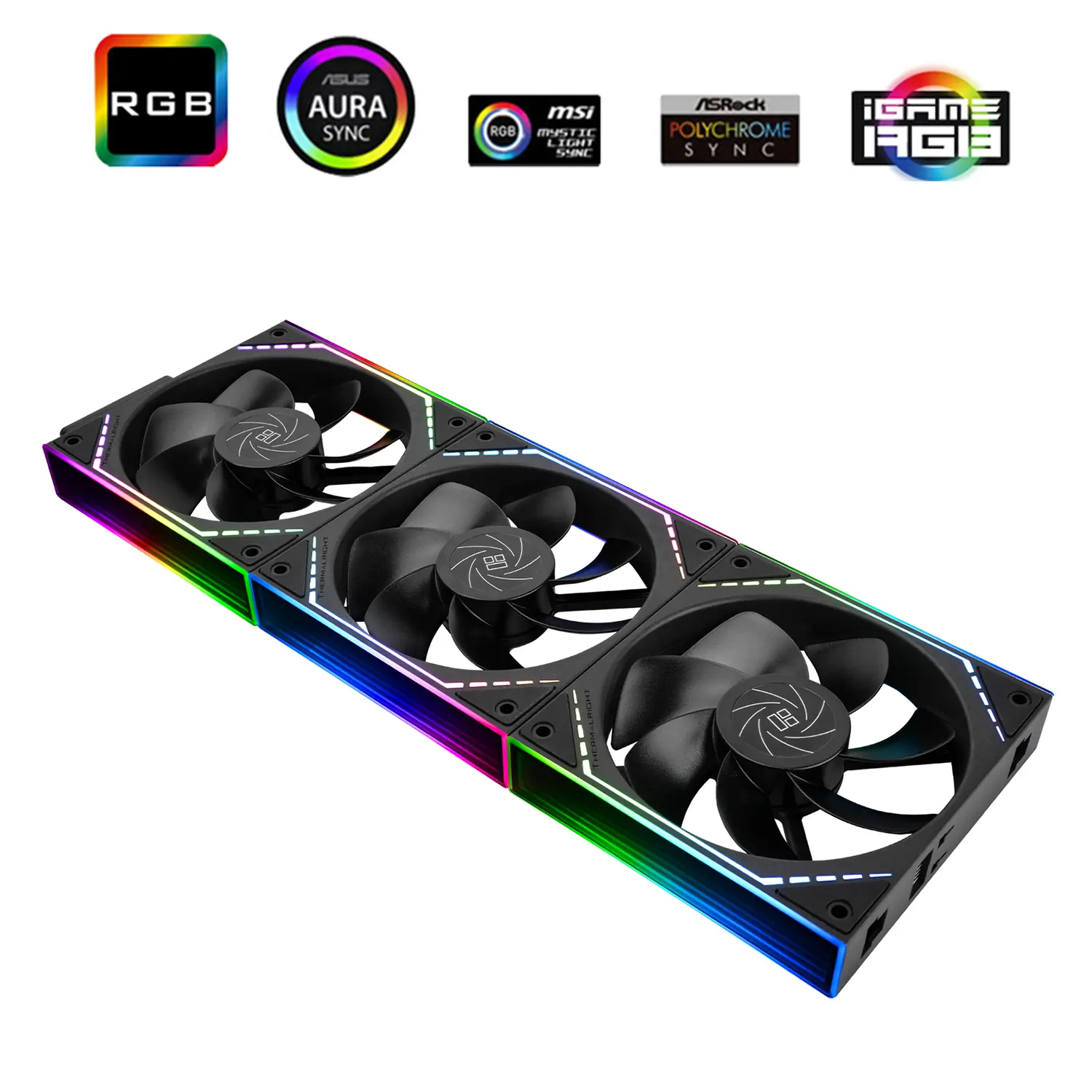 Thermalright TL-M12QR X3 120mm ARGB Cabinet Fan 3 Pack Black