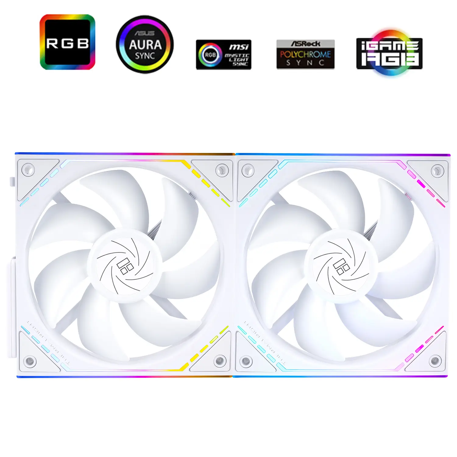Thermalright TL-M12QW X2 120mm ARGB Cabinet Fan 2 Pack White