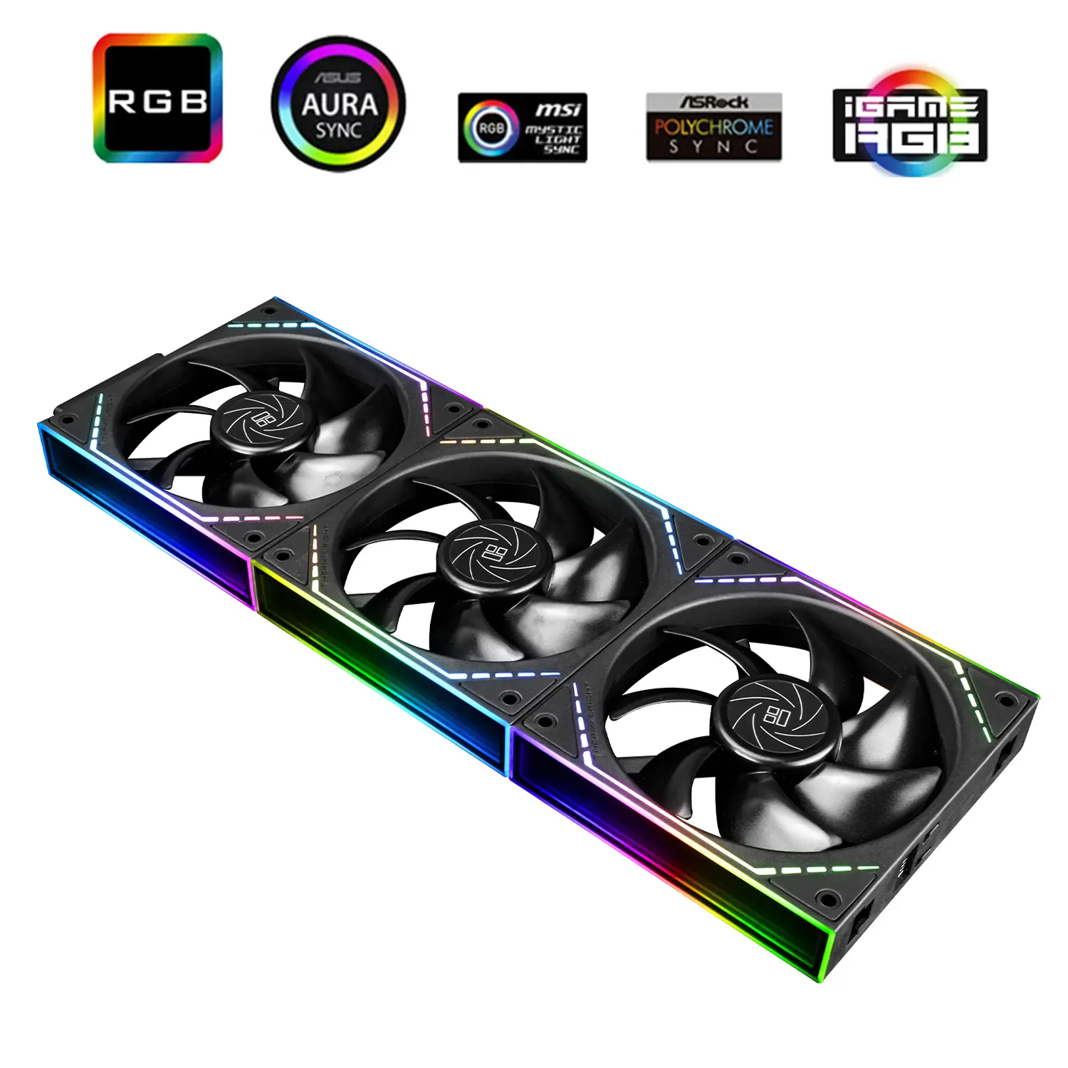 Thermalright TL-M12Q X3 120mm ARGB Cabinet Fan 3 Pack Black
