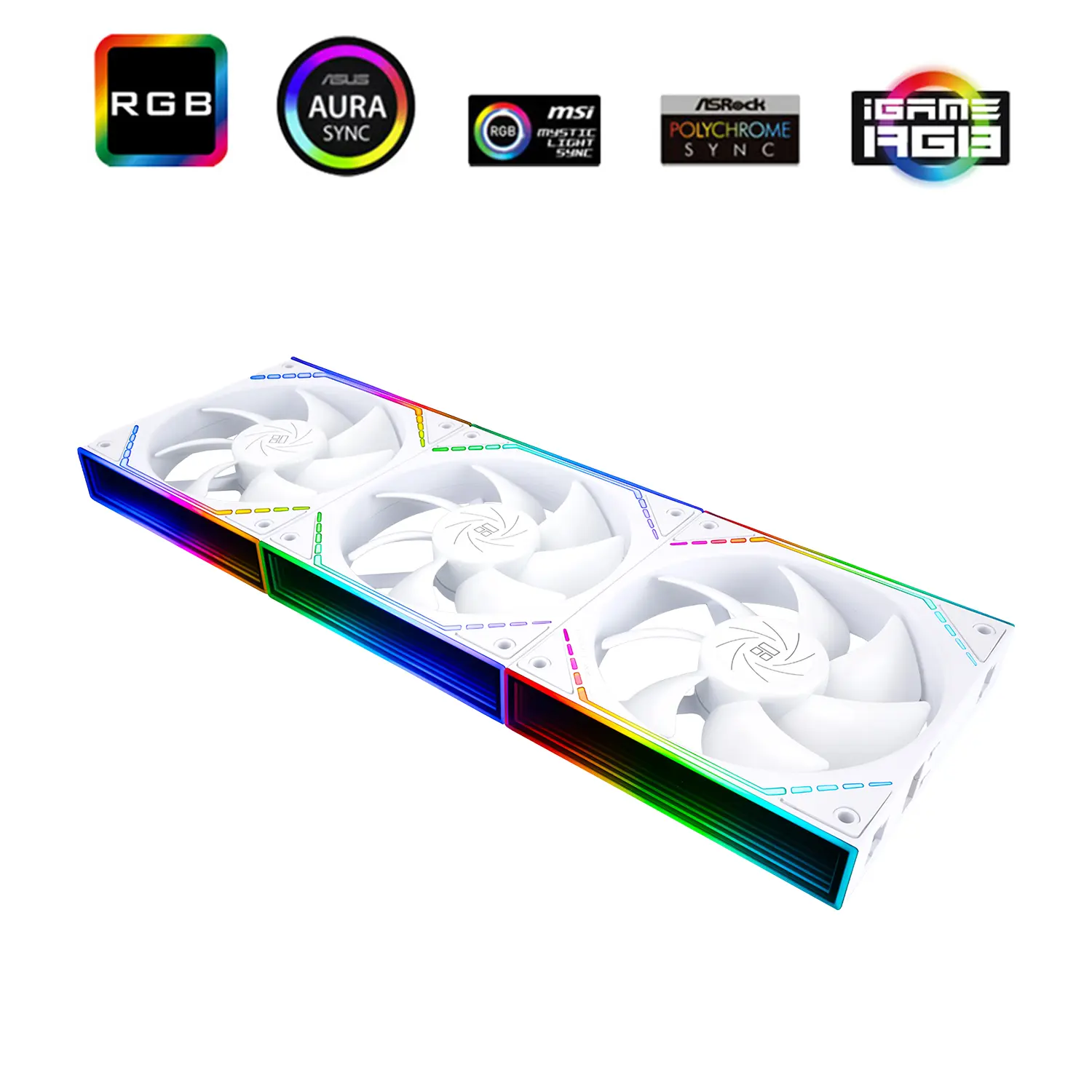 Thermalright TL-M12QW X3 120mm ARGB Cabinet Fan 3 Pack White