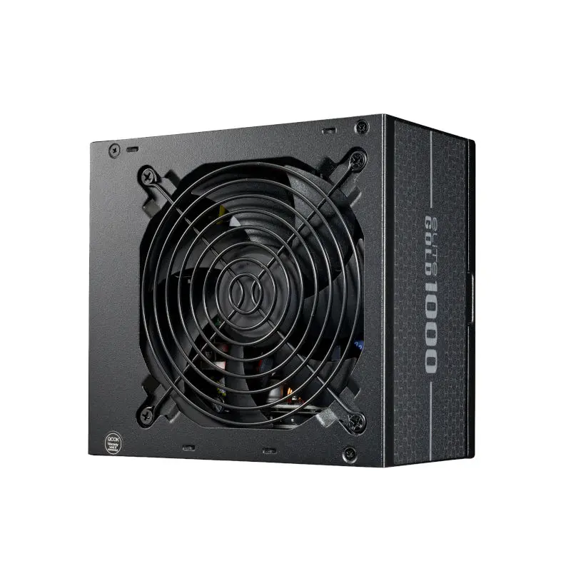 750W computer power supply unit with a large rear cooling fan and 'GOLD' labeling on the side (PSU)