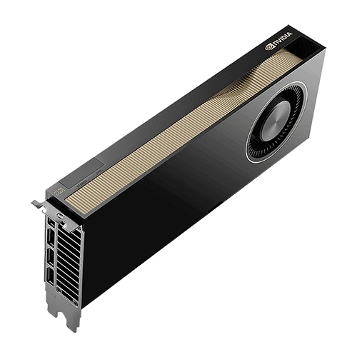 NVIDIA graphics card with a single cooling fan and PCIe bracket, shown in diagonal view.