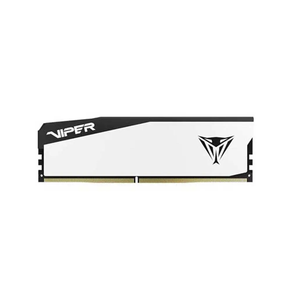DDR4 RAM module with white heat spreader, black accents, and VIPER branding.