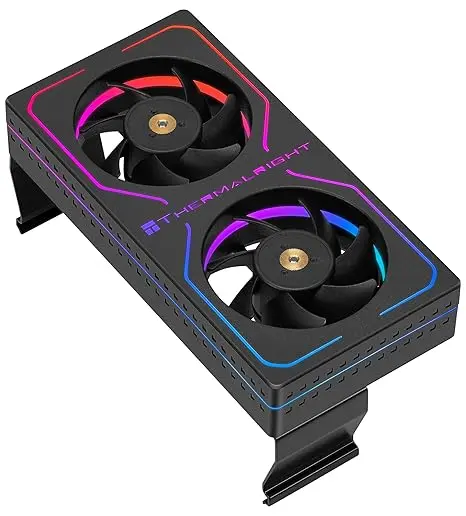 Thermalright MC-2 ARGB RAM Cooler, Dual PWM Fans, 3200RPM Clip-On Memory Cooler