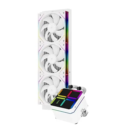 Thermalright Magic Qube 360 ARGB White CPU Liquid Cooler Triple TL-M12Q PWM Fans