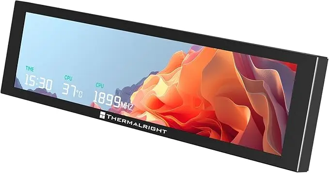 Thermalright Trofeo Vision 9.16 LCD 1920x480 Resolution Black