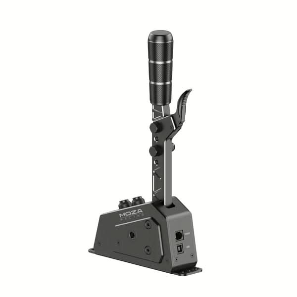 Microphone attached to a small desktop stand with an adjustable arm for flexible positioning